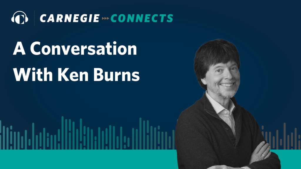 Community Artist Talk Carnegie Connects A Conversation With Ken Burns