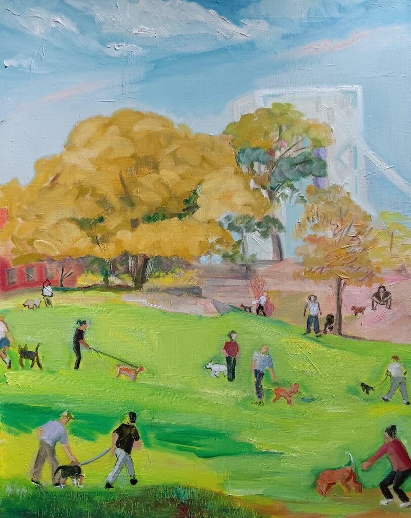 Diane Drescher, J. Hood Wright Park 2024, Oil on linen, 28&quot; x 22&quot;, 2024